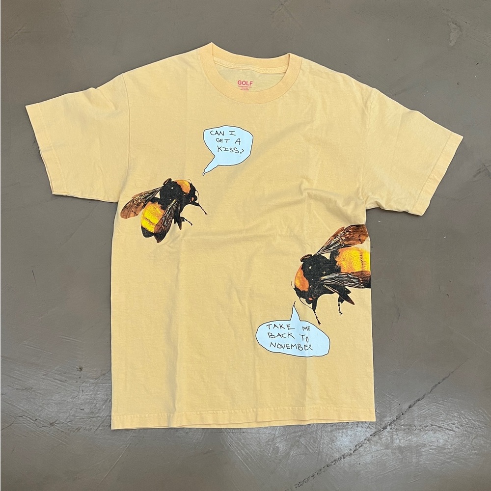 GOLF Can I Get A Kiss Tee - Yellow